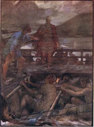 César y el piloto, de Plutarch Lives publicado por T C & E C Jack Ltd, 1920s